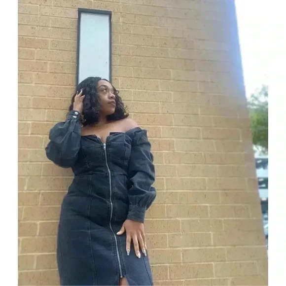 NWT Future Collective Jean Dress - Picture 5 of 8